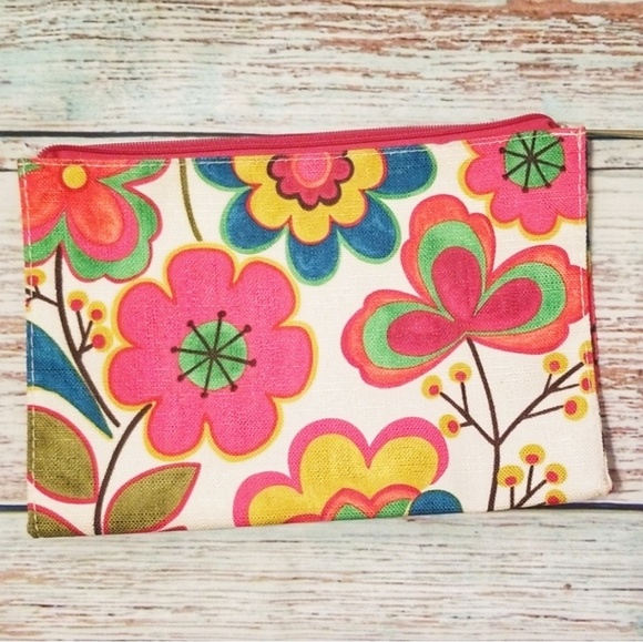 Retro Vintage Style Cosmetic Bag Makeup Bag Zipper Pouch Accessory Bag Travel Bag Pencil Case Toiletry Bag Cosmetic Case